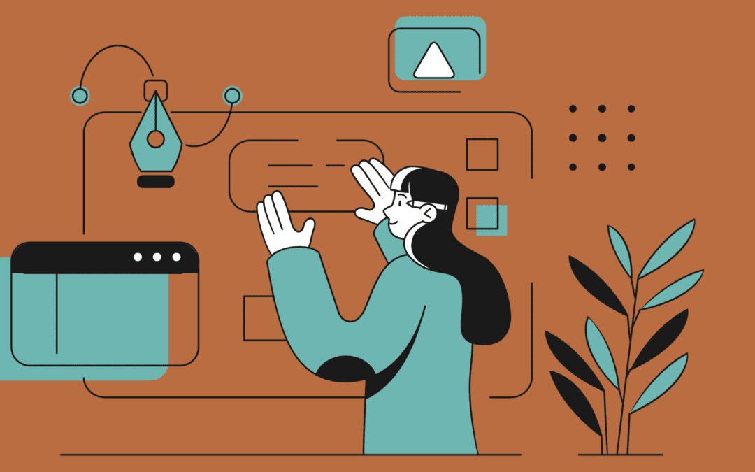 ilustration of an office worker